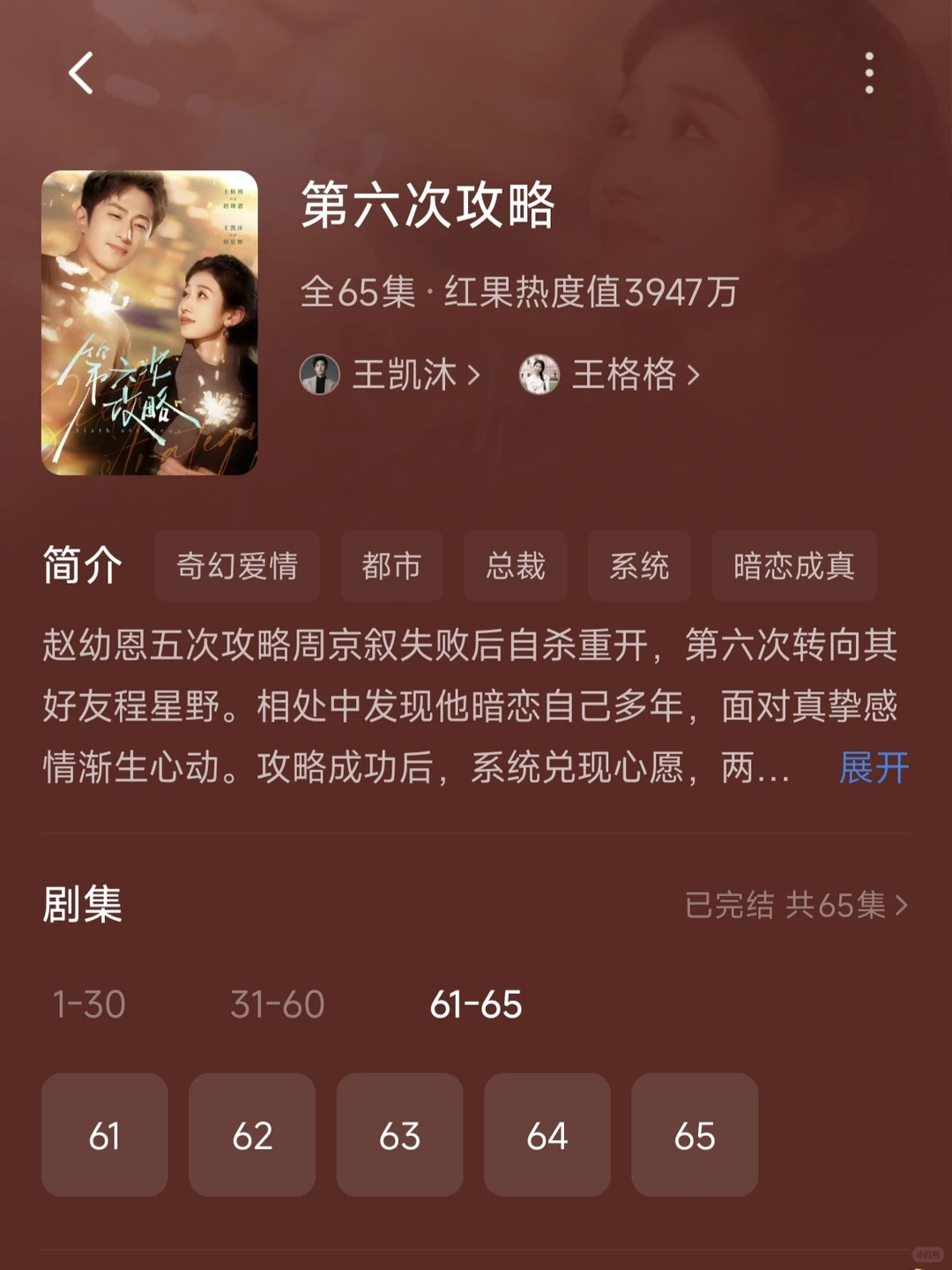 王凯沐的几部剧