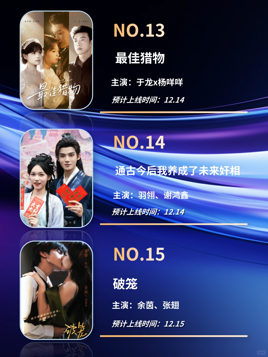 12月短剧大盘点！你最喜欢哪一部？