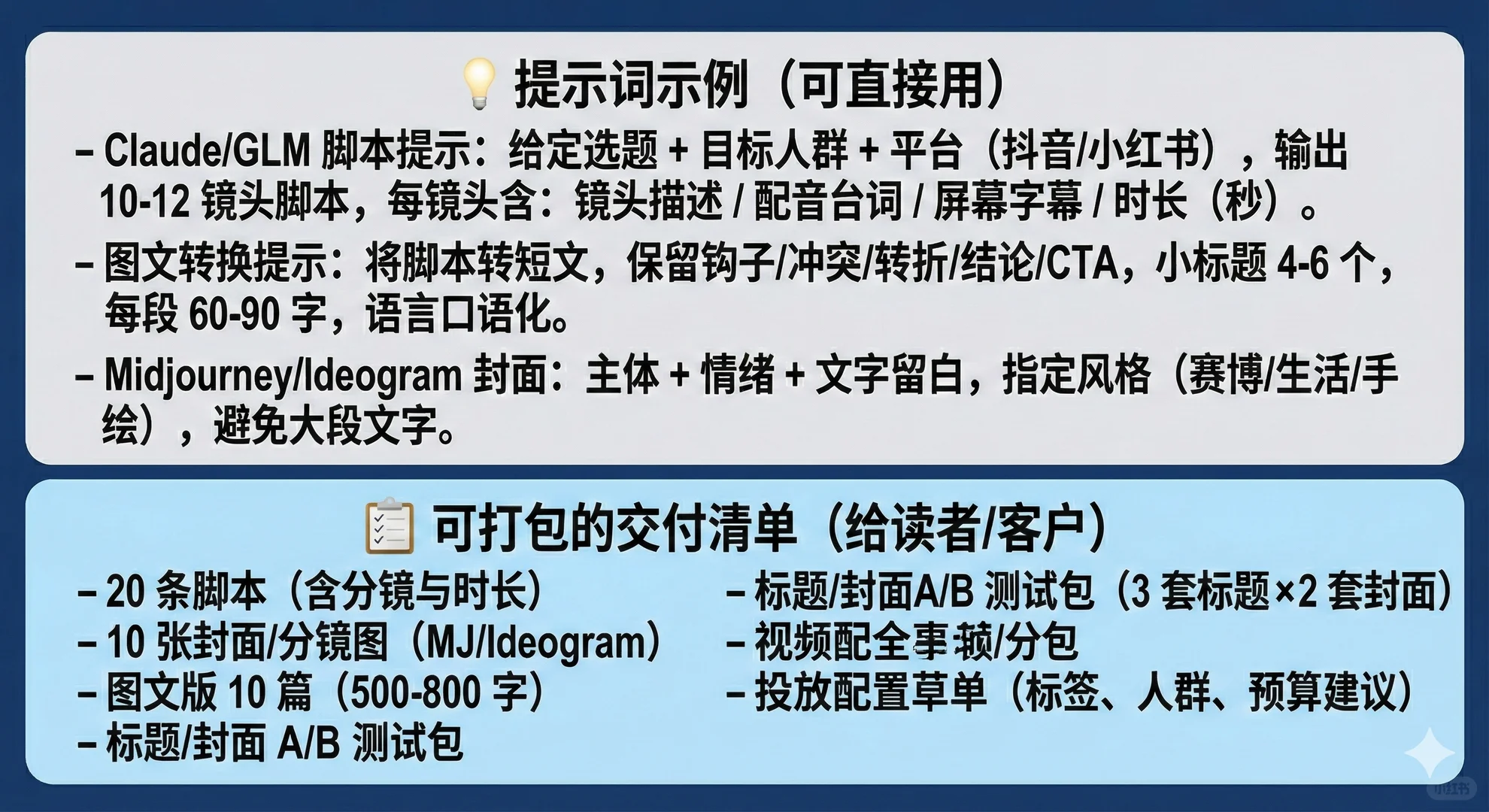 AIGC爆款脚本矩阵