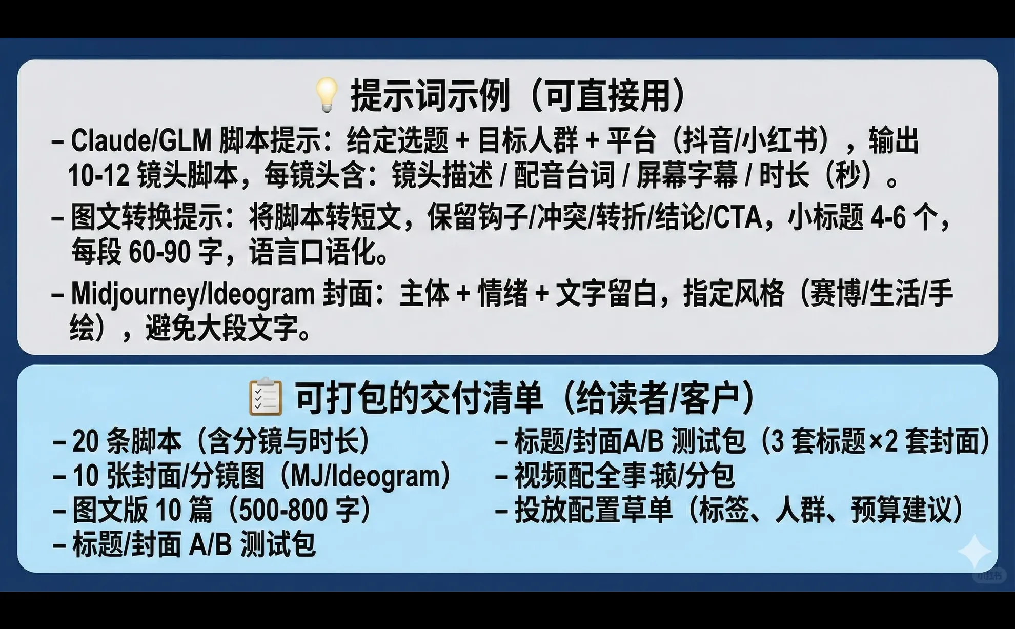 AIGC爆款脚本矩阵