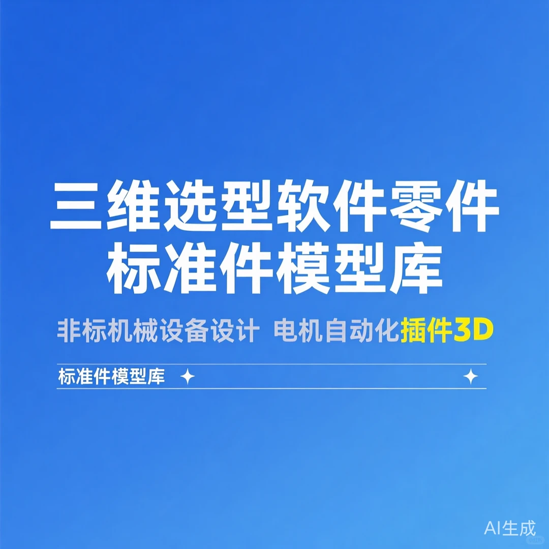 三维选型软件|标准件模型库|非标机械设计