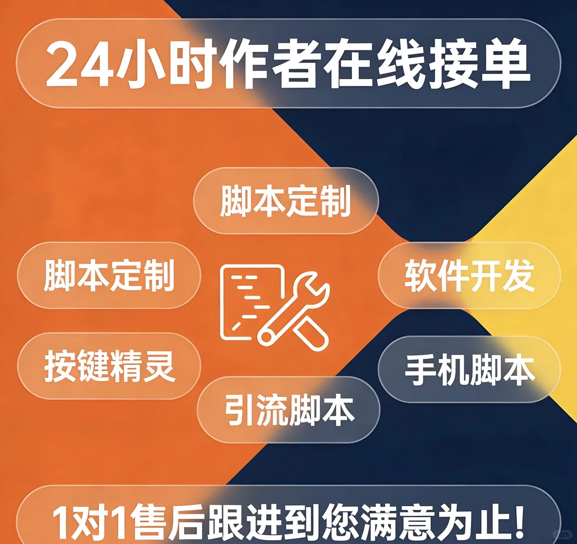 一元起接，给钱就干脚本定制软件开发