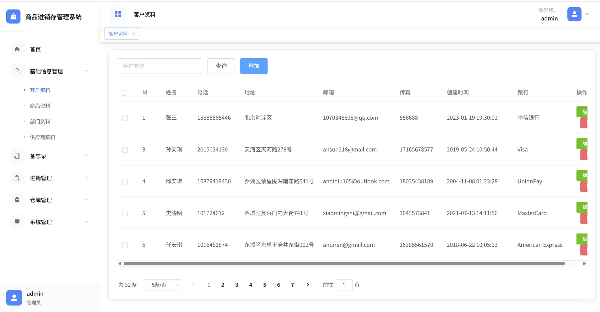 商品进销存管理系统源码