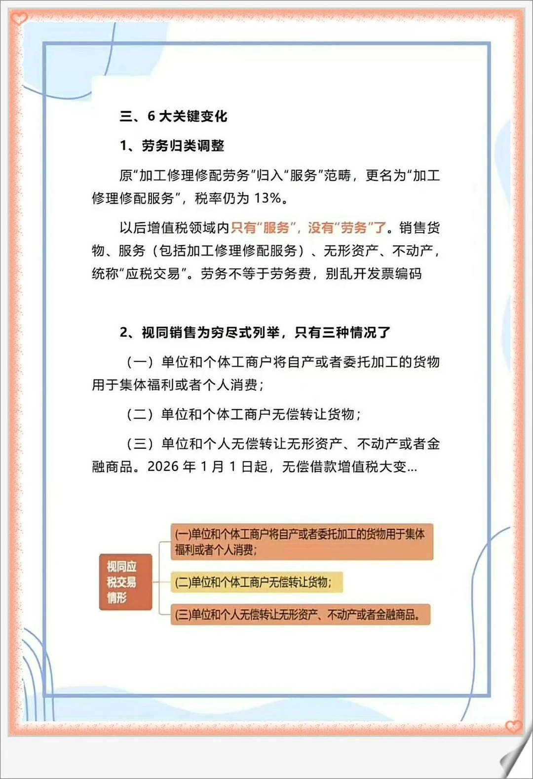 增值税法六大核心变化
