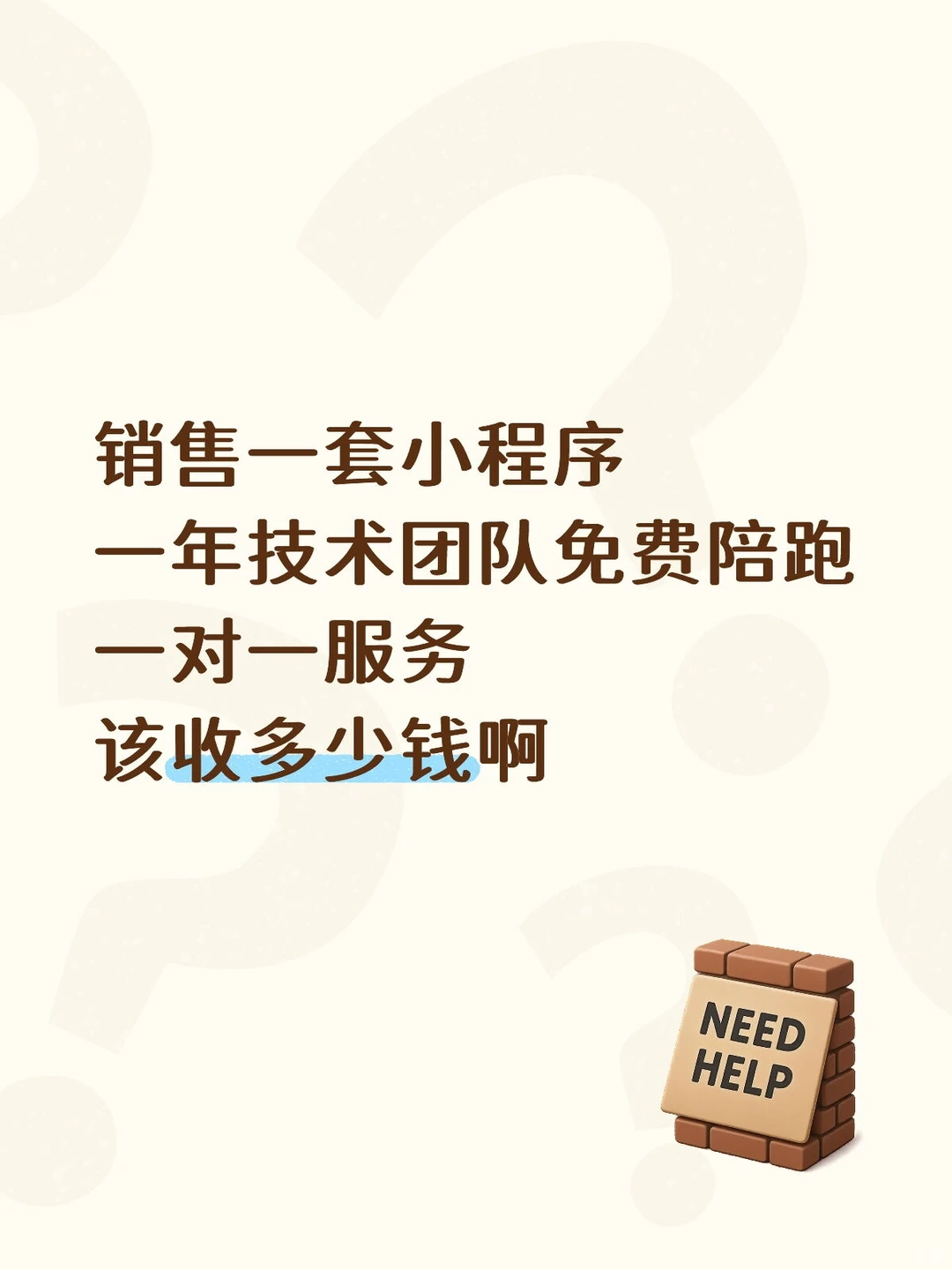 一套小程序，一年免费陪跑