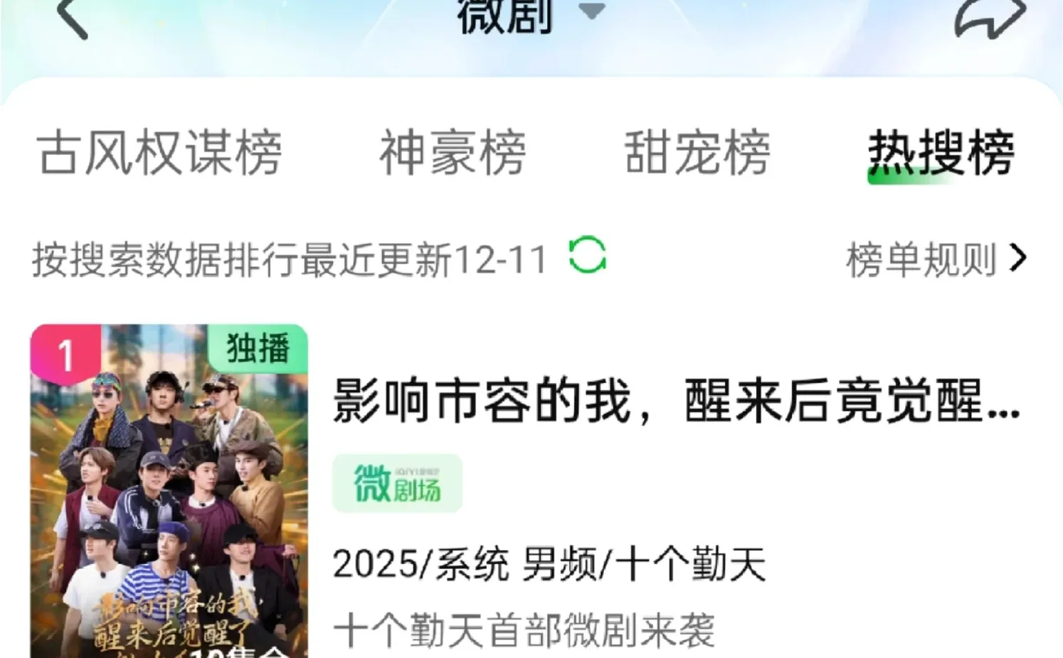 陡娱圈 短剧 还是太权威了