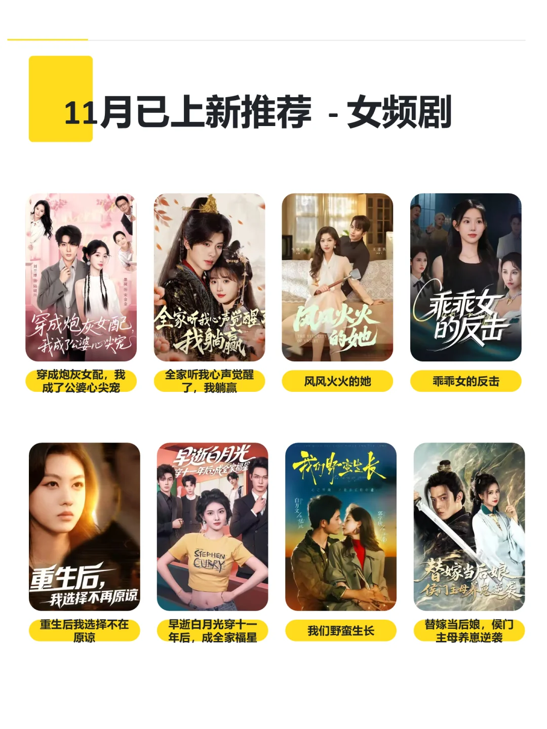 男频剧 vs 女频剧