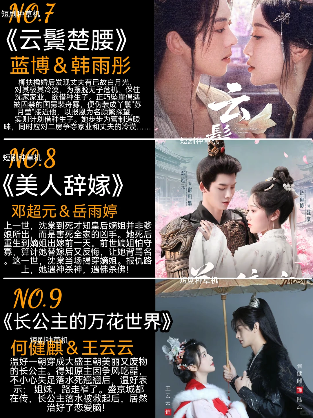 7月高质量热播古装短剧第二弹🔥