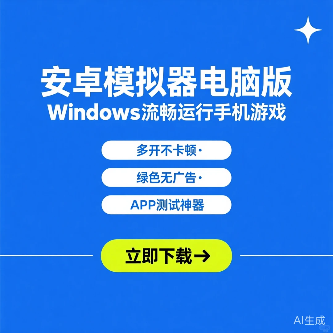 安卓模拟器电脑版｜无广告绿色多开