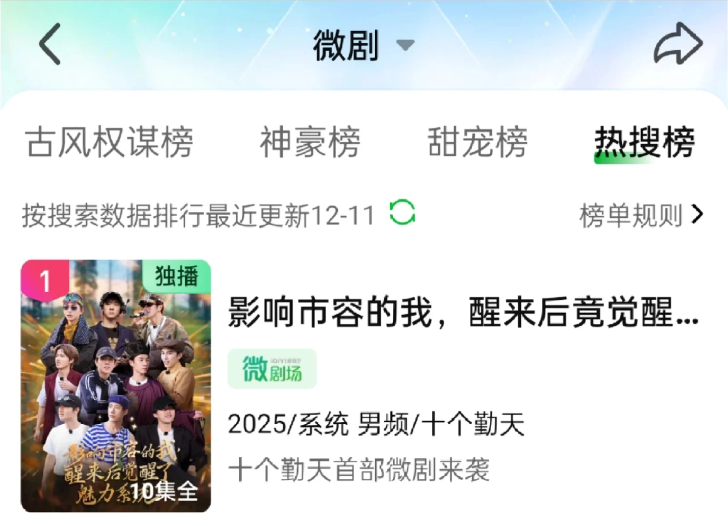 陡娱圈 短剧 还是太权威了