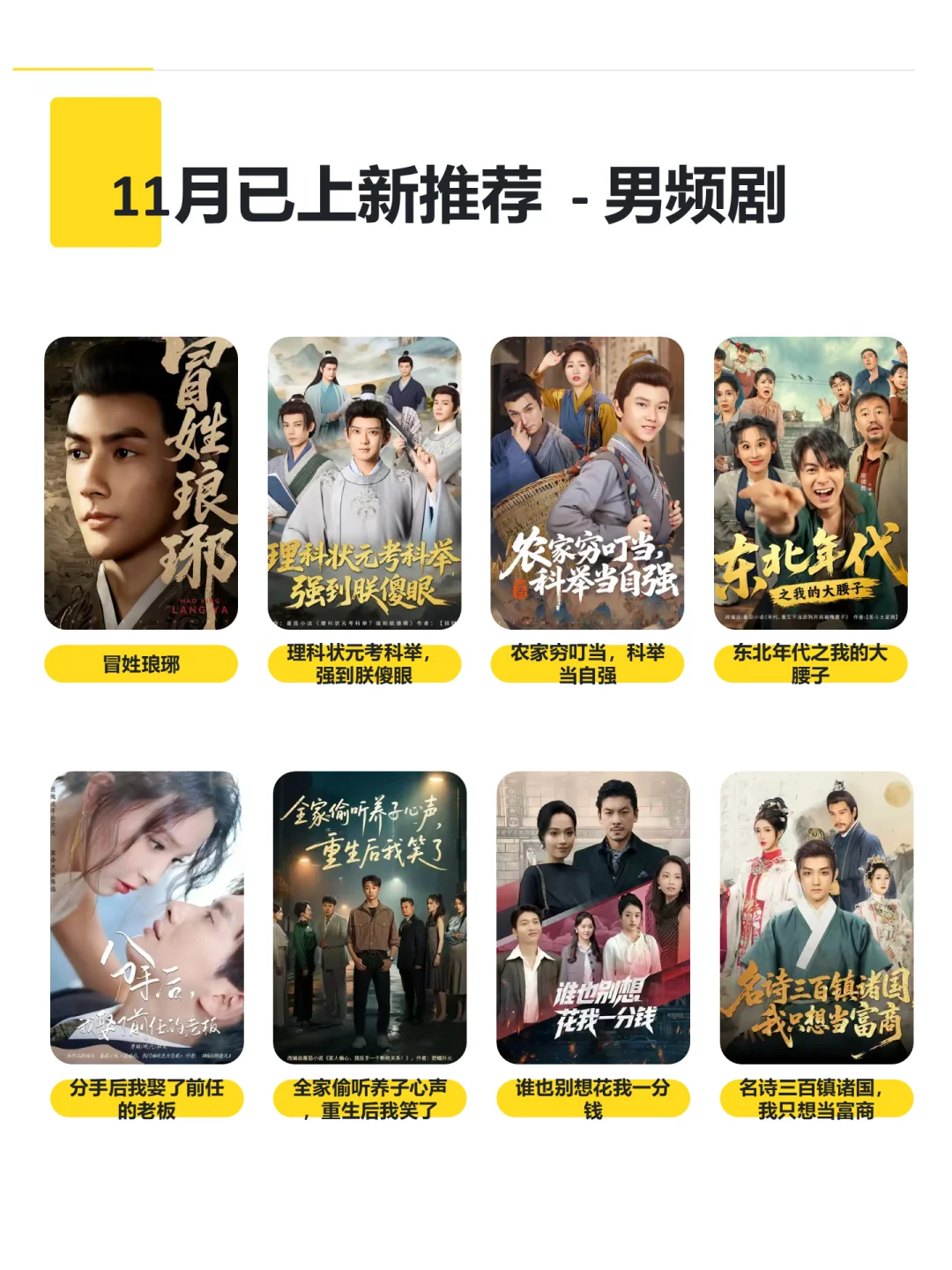 男频剧 vs 女频剧