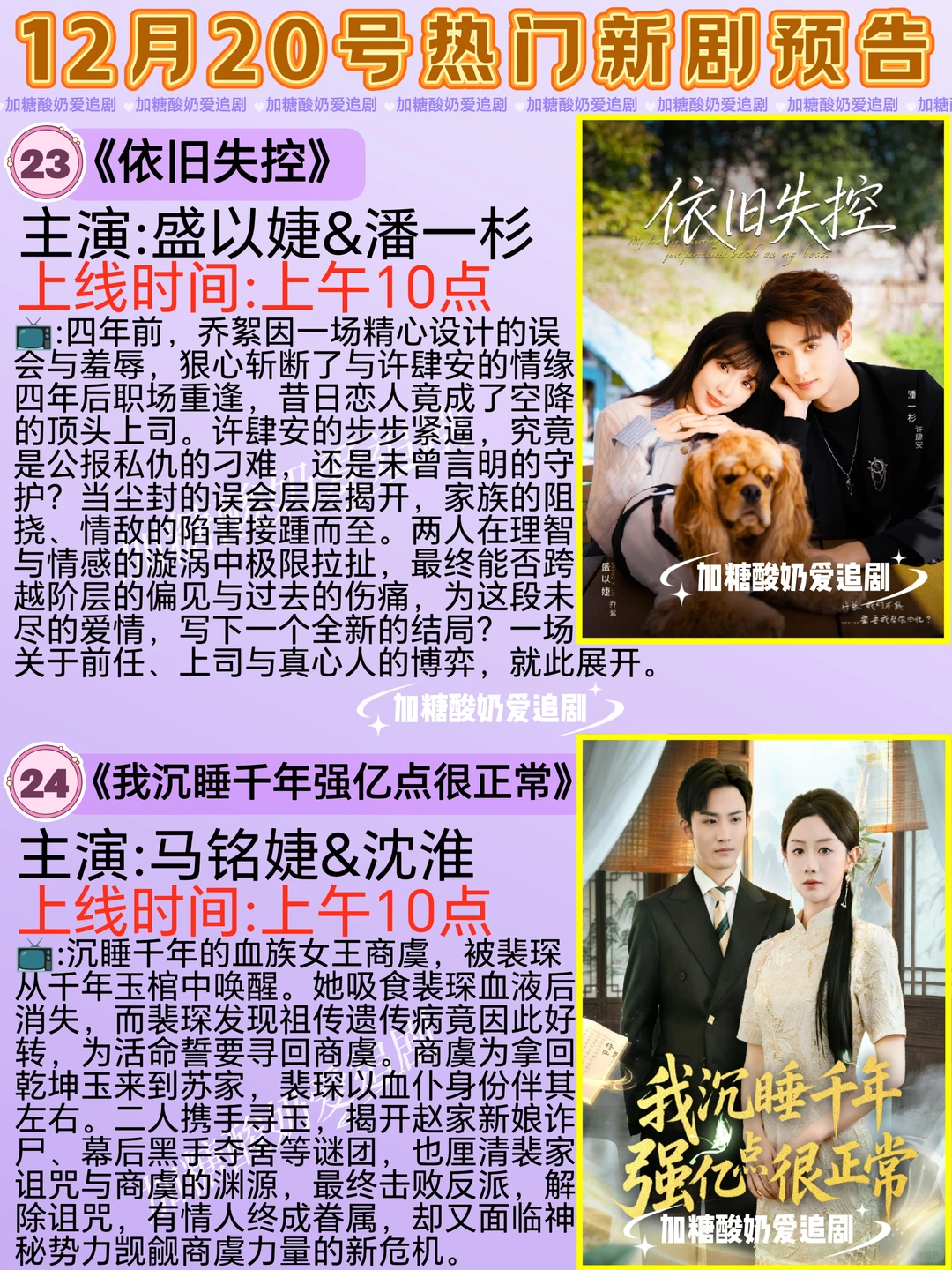 天花板短剧💥12月20日热门短剧预告