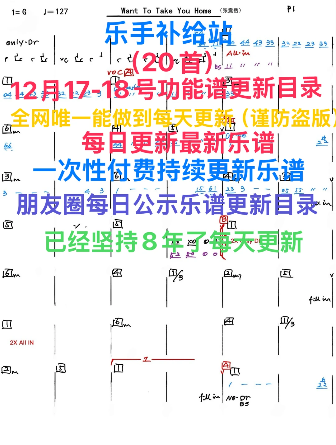 酒吧看谱软件12月17-18号功能譜更新目录总