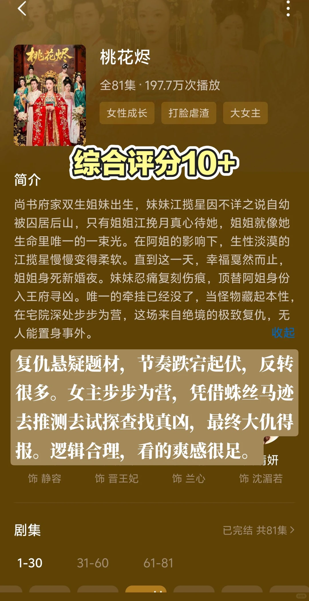 12.14近期看的10部短剧测评碎碎念记录