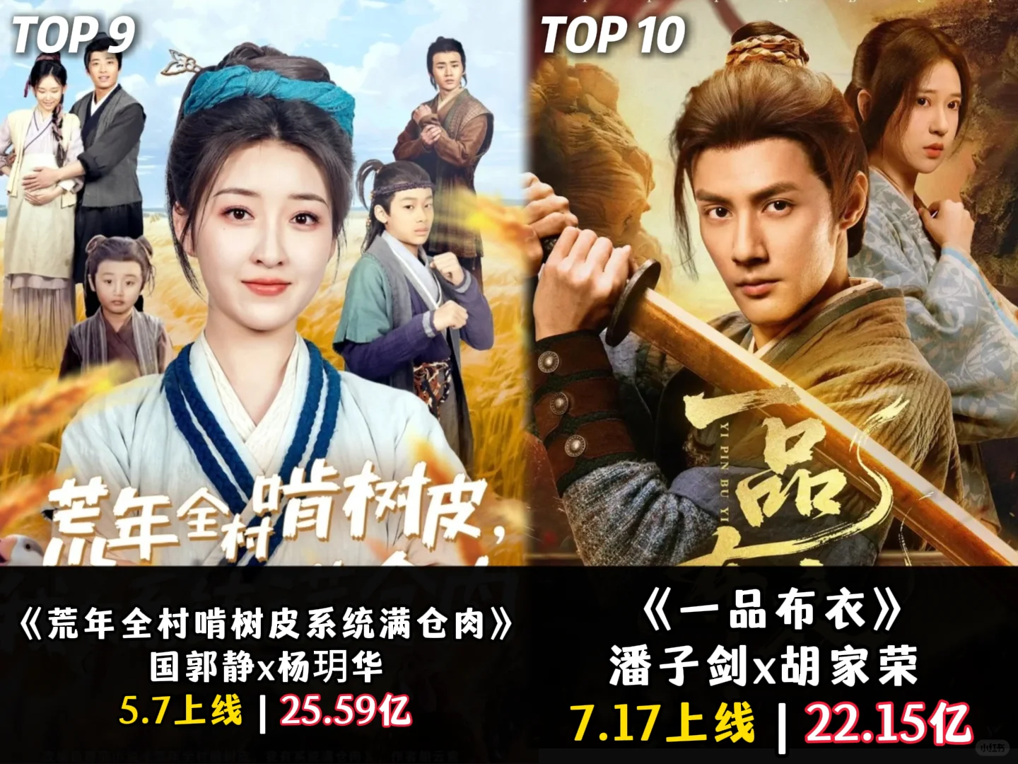 今年观看量TOP10排行！你都看了没？