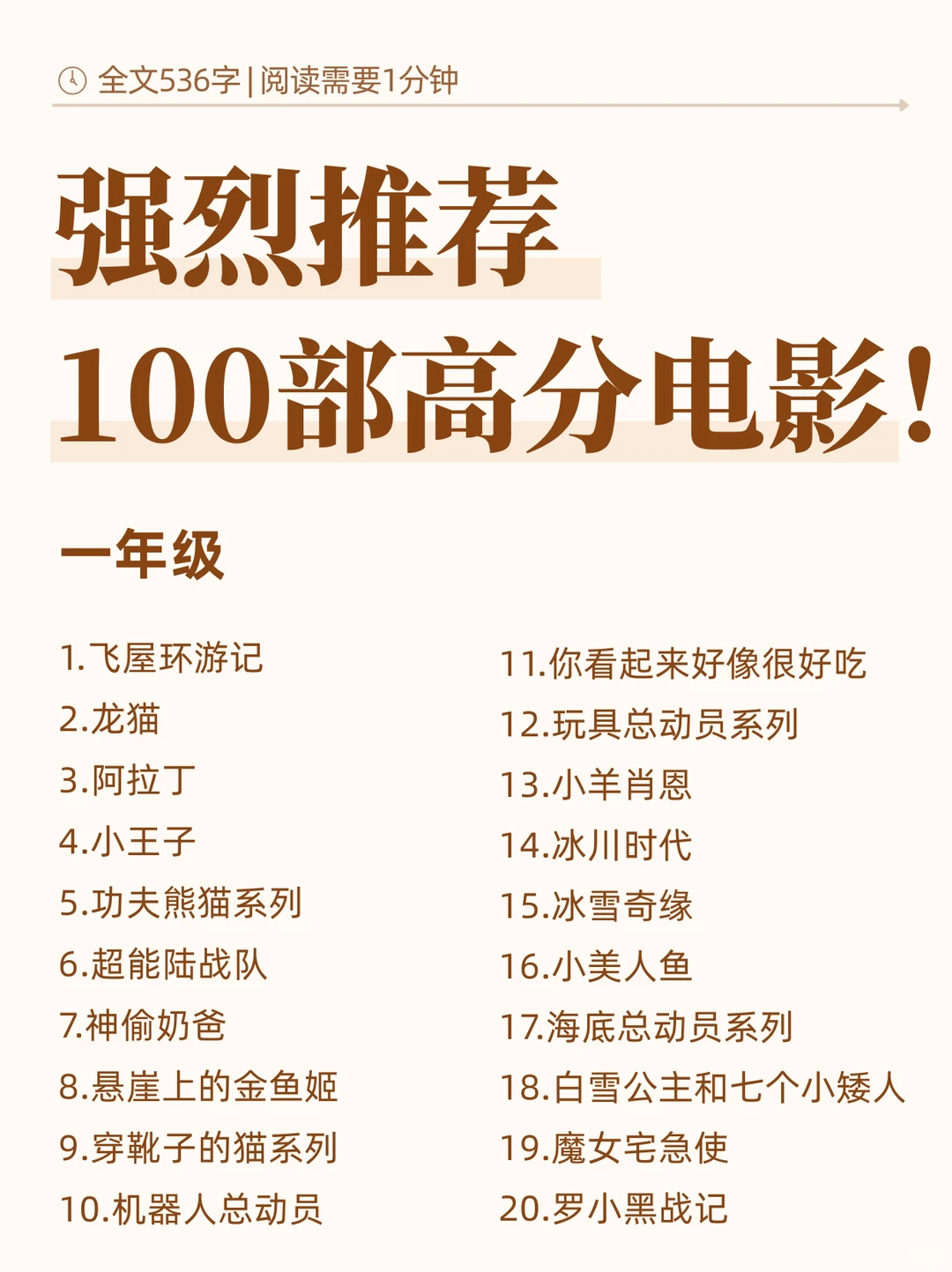 好电影，会改变一个人看待世界的方式！