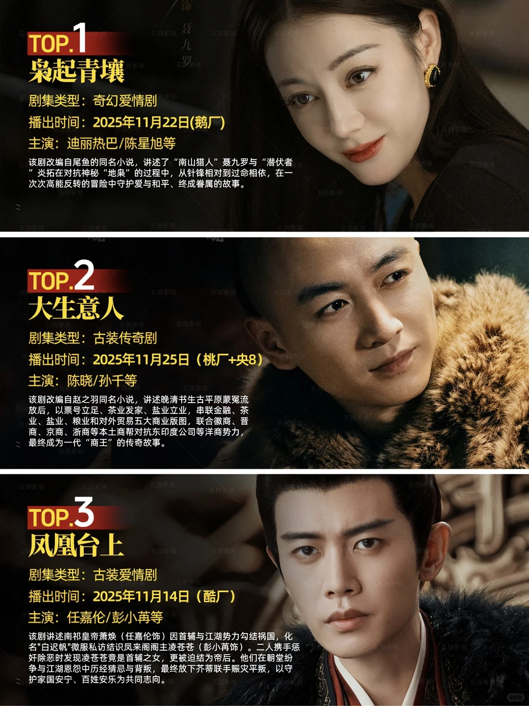 正在热播的六部剧，你在追哪一部