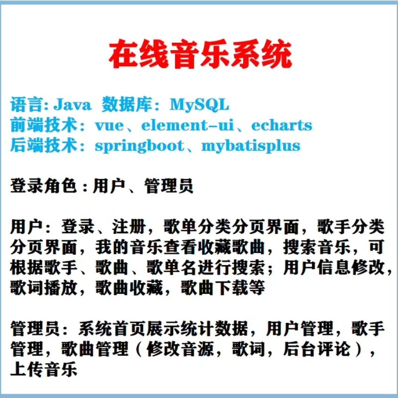 ✨音乐管理系统源码，开发必备！✨