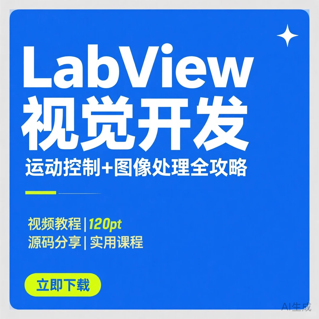 Nivision Labview视觉开发｜运动控制源码课