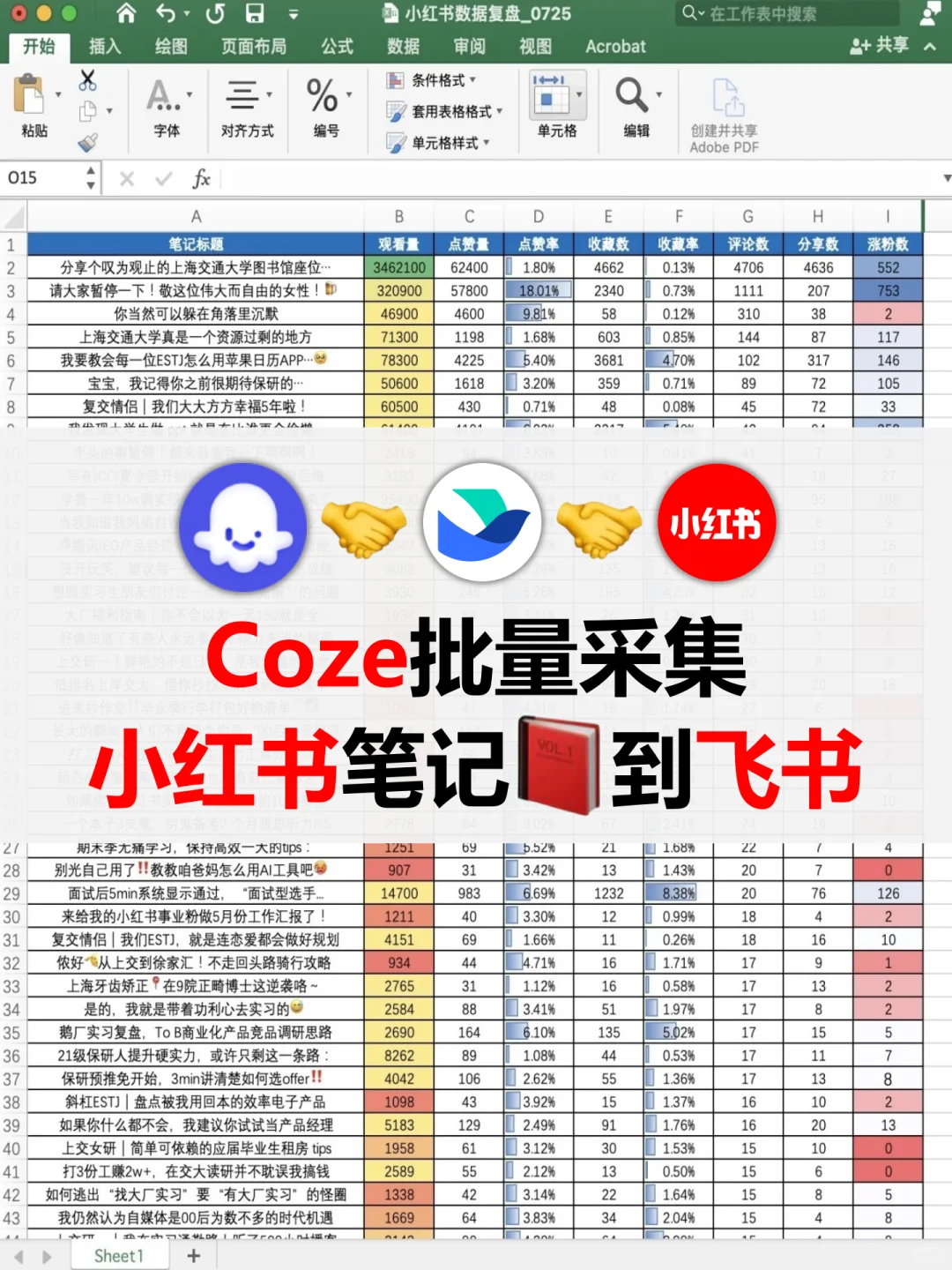 对标账号一键采集✅先抄再超😱😱😱
