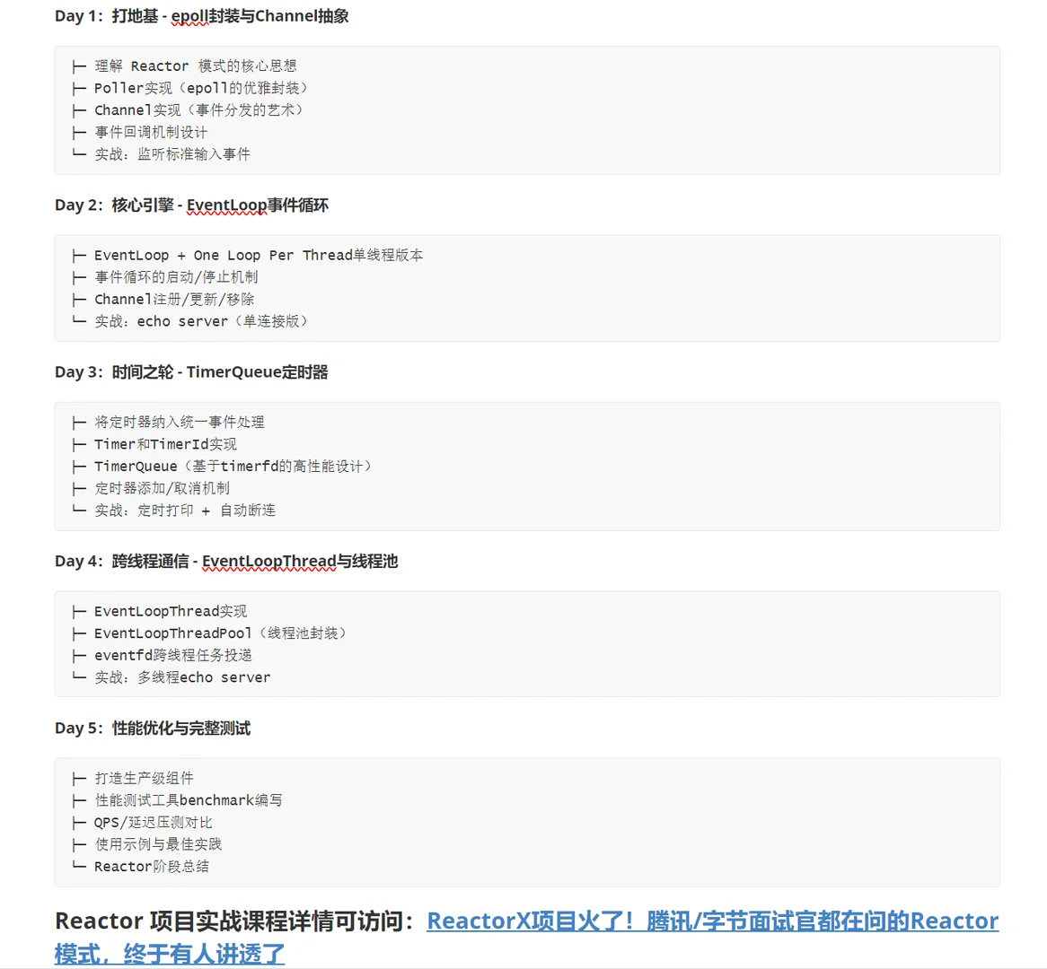 从Reactor到网络库！10天打造生产级神器