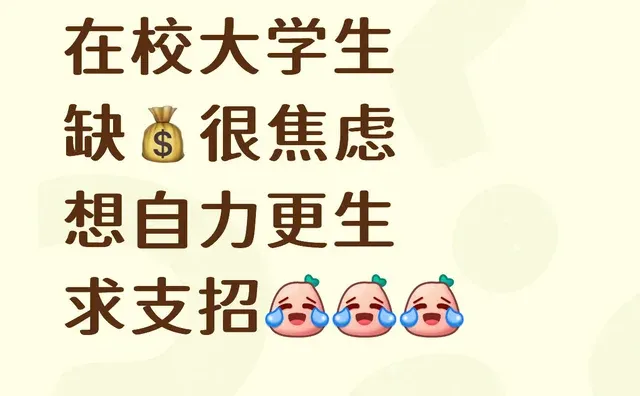 在校大学生 缺💰很焦虑