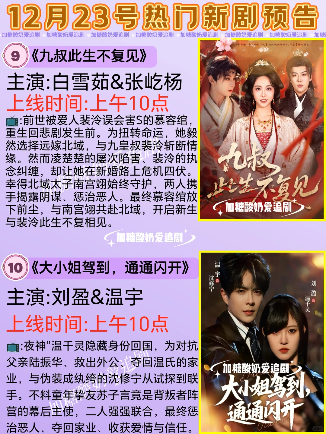 天花板短剧💥12月23日热门短剧预告