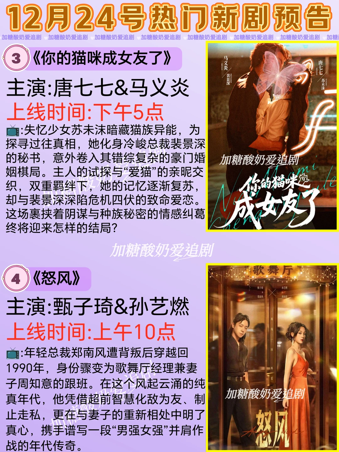 天花板短剧💥12月24日热门短剧预告