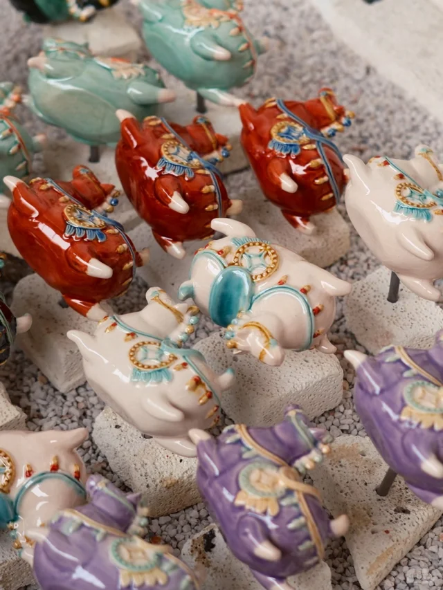 我的陶瓷三彩马，出窑啦！