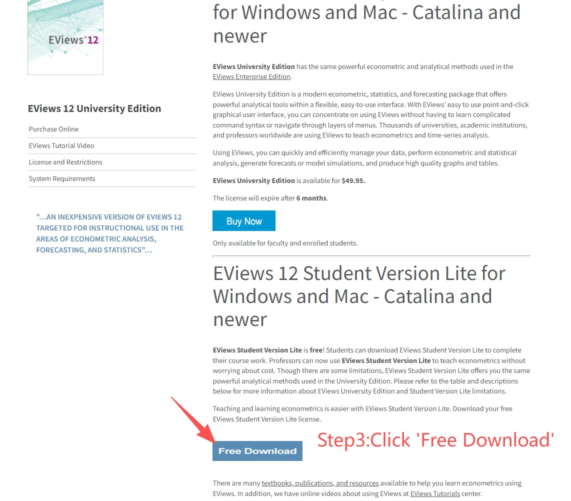 学生党必看｜Eviews免费下载保姆级教程