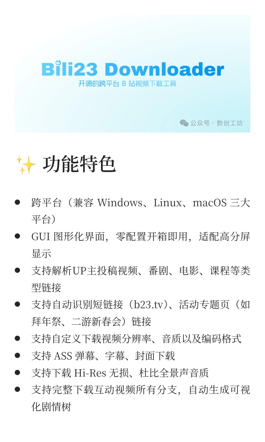 免费开源B站下载神器，B 站资源党狂喜！