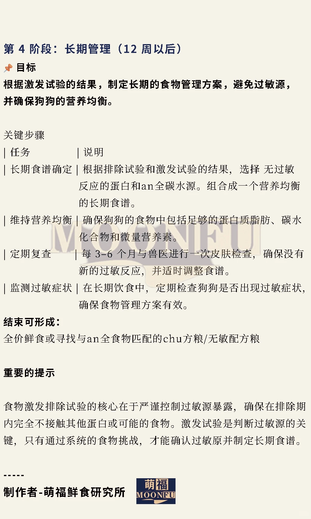 犬食物过敏“激发排除”详细步骤