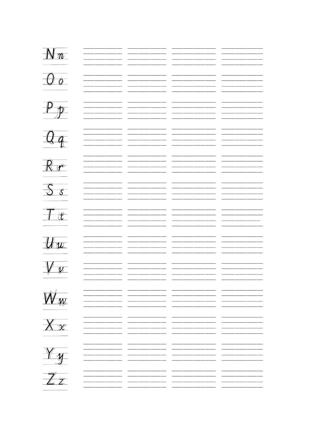 英语书写从26个字母抓起📝免费PDF字帖