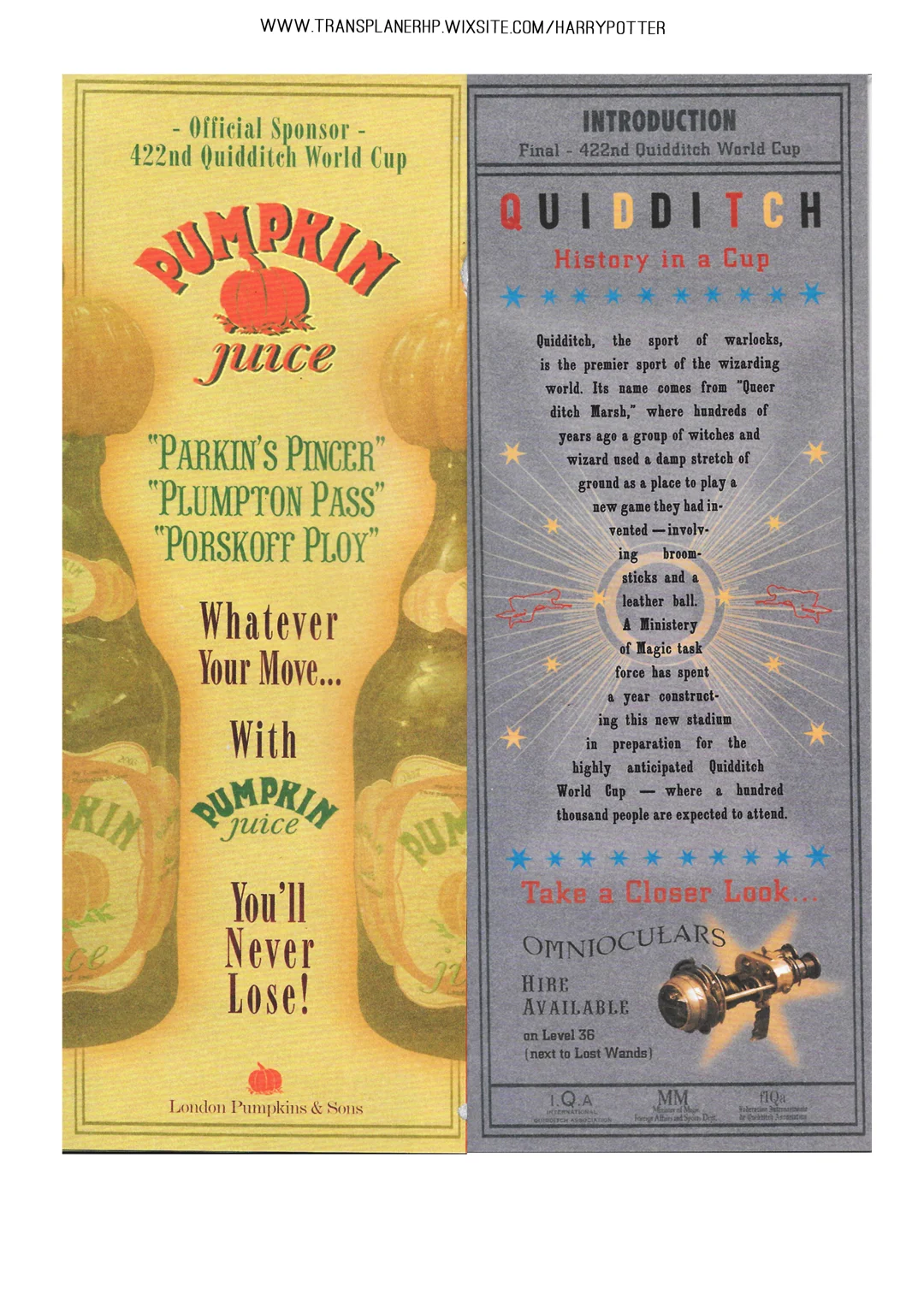 有位法国博主做了个哈利·波特手工网站！