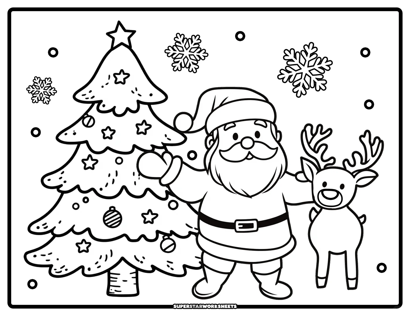 圣诞节涂色游戏PDF分享免费领