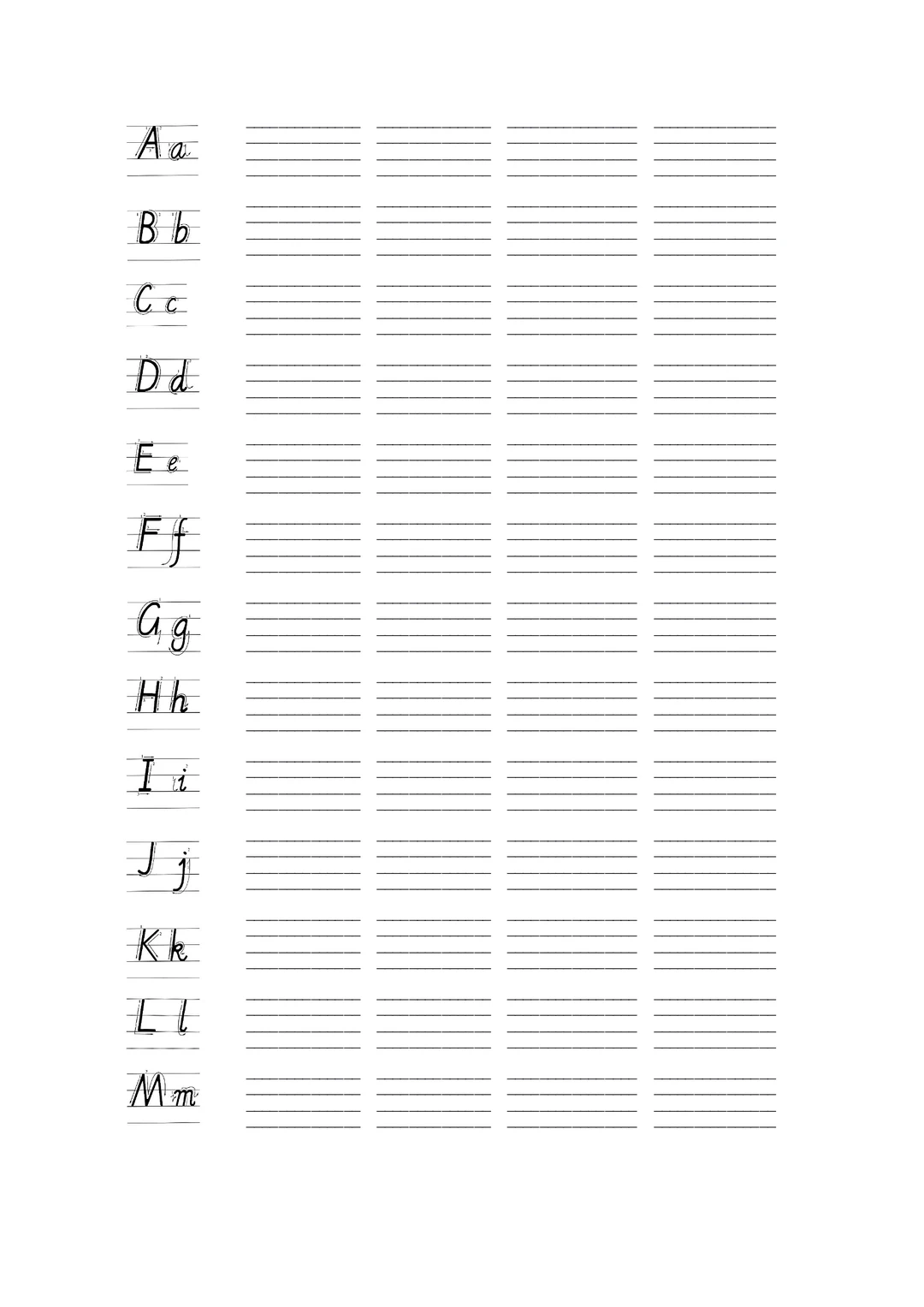 英语书写从26个字母抓起📝免费PDF字帖