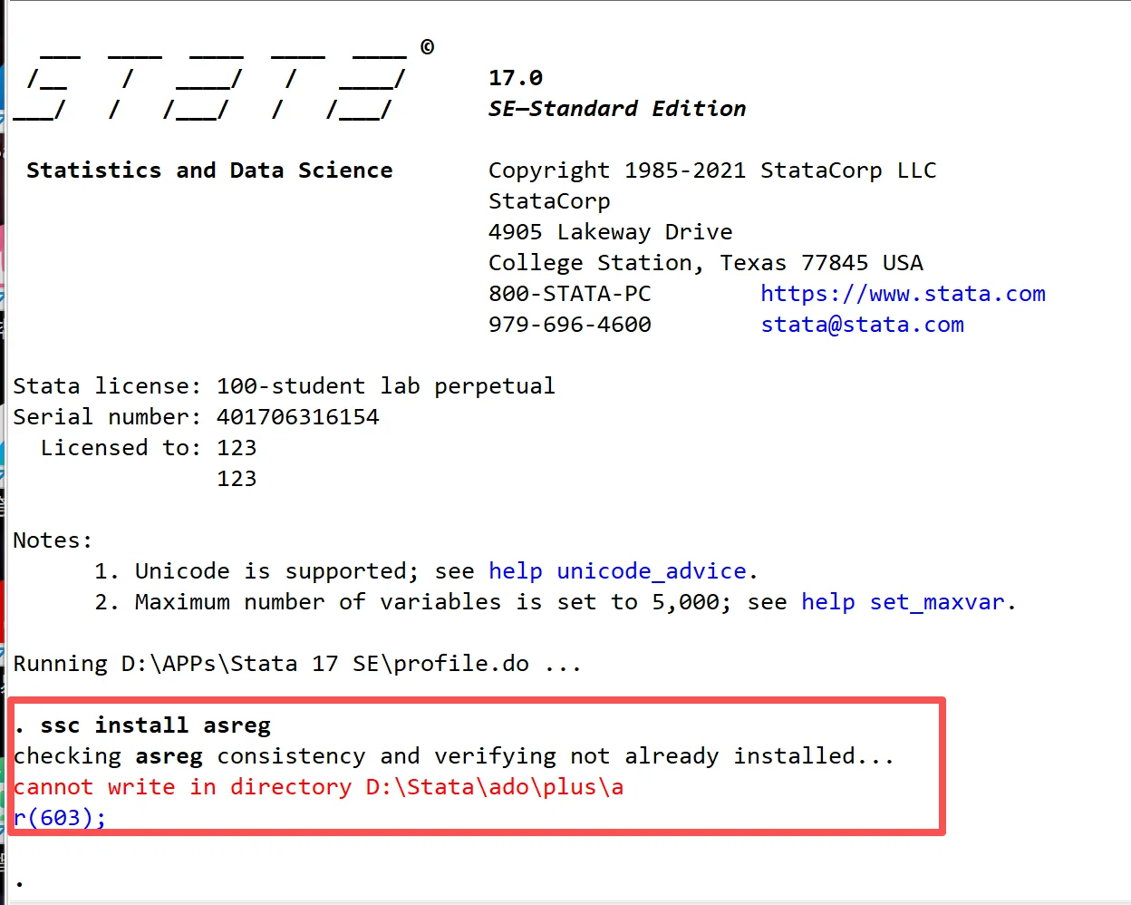 求助⚠️stata无法安装plus