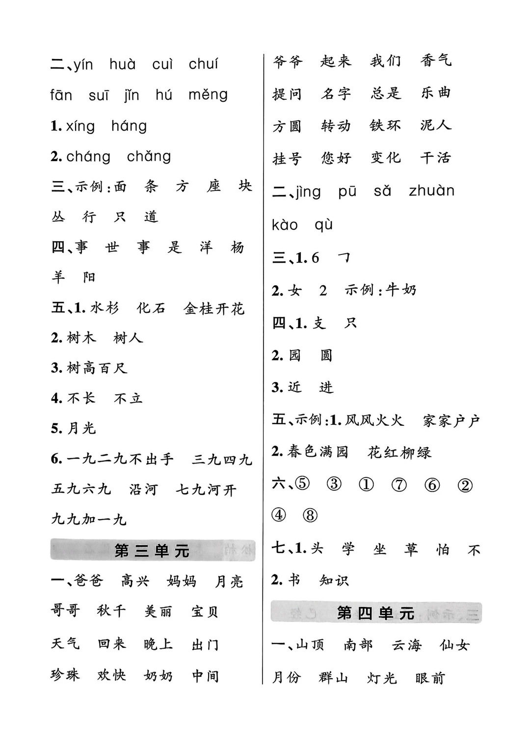 25秋二上语文单元基础巩固训练（免费下载）