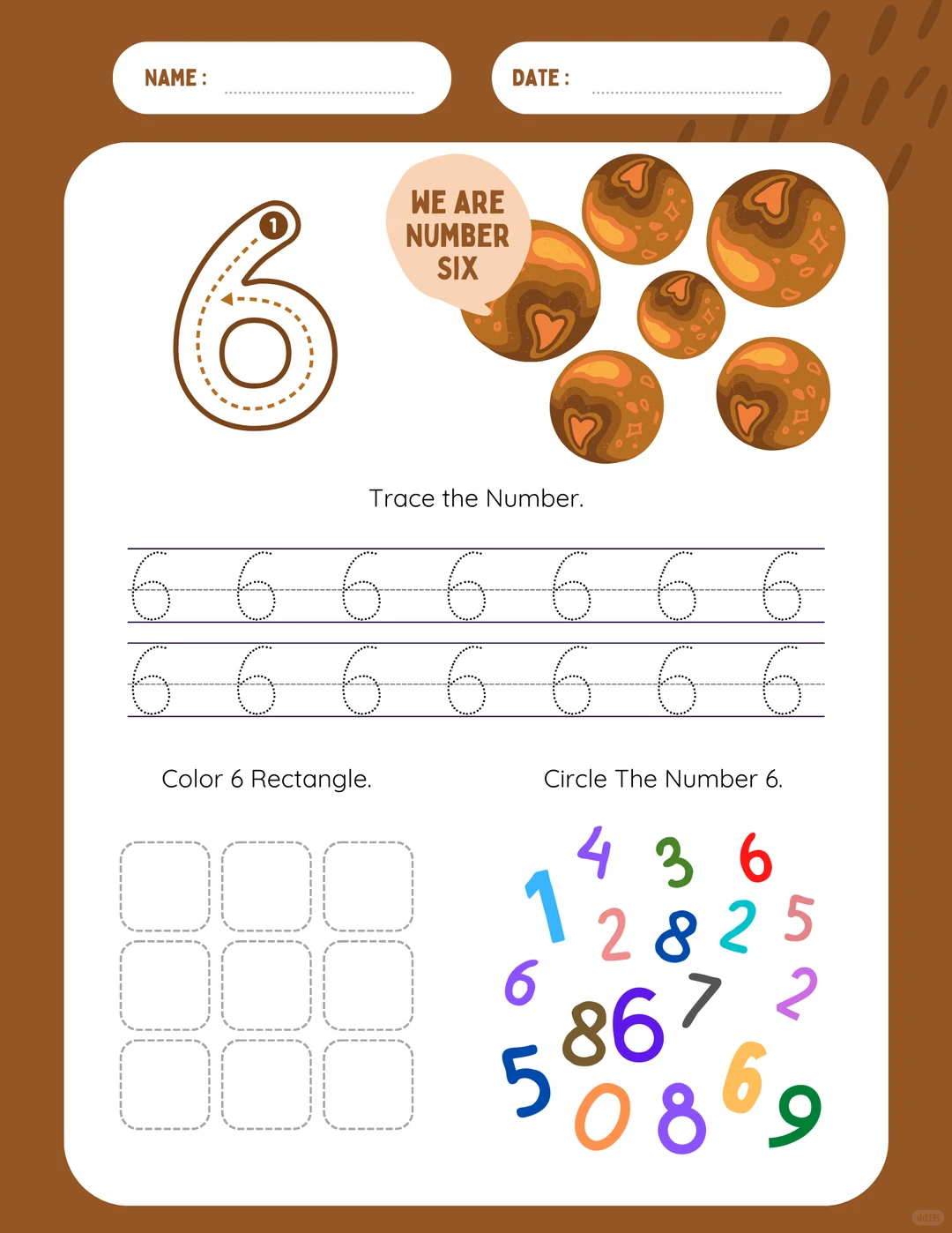 ⏬免费资源下载｜🌕🌍太空主题数字练习册