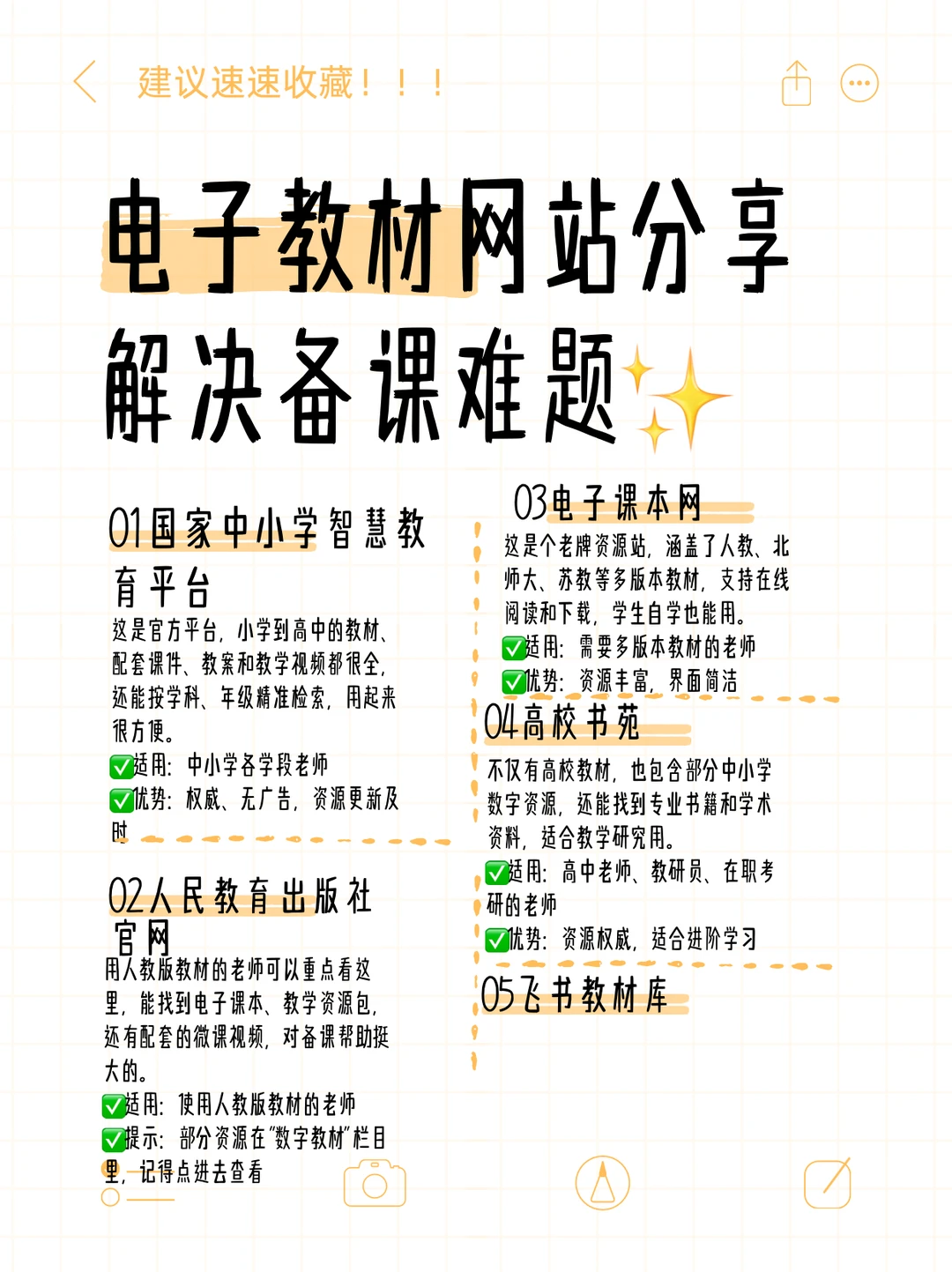 📖电子网站大分享，解决你的备课难题