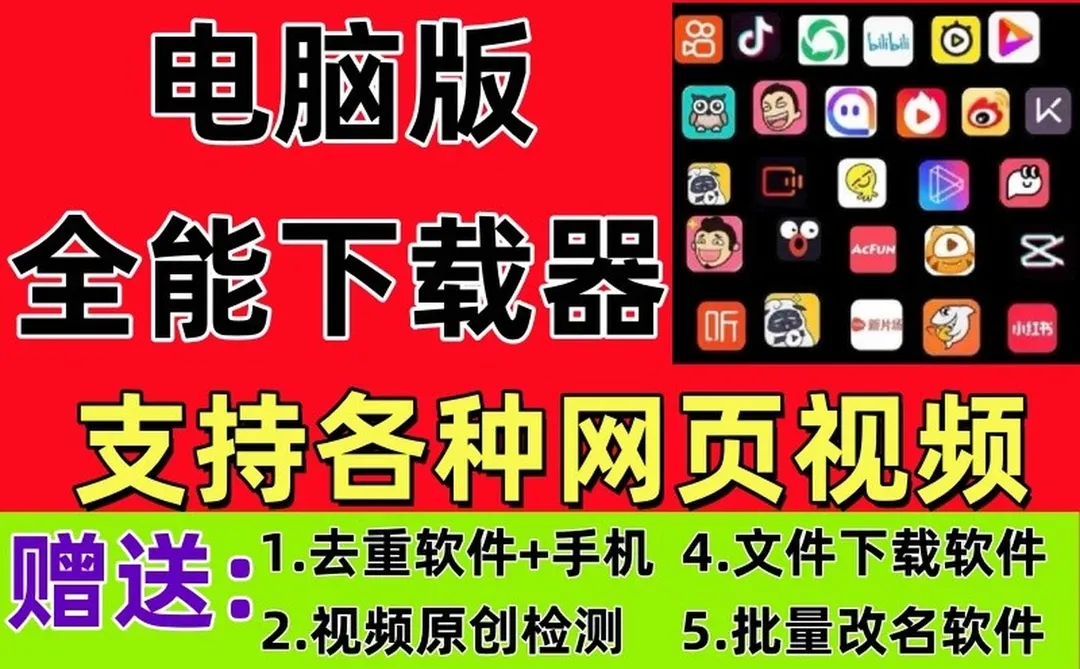 短视频下载工具软件无水印批量下载器抖音哔