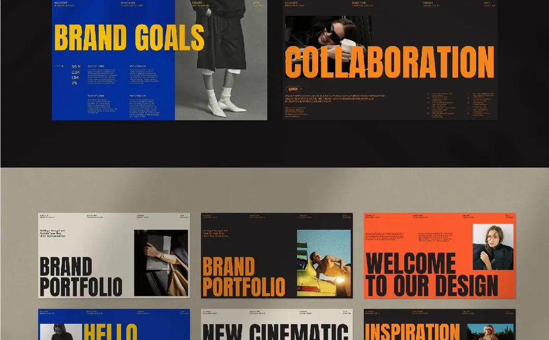 PPT无偿自取|创意撞色杂志风项目汇报PPT