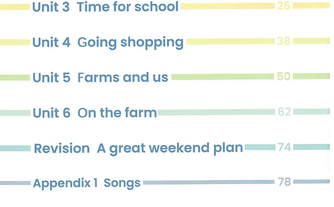 四下英语新教材PDF版(下方文件自取)