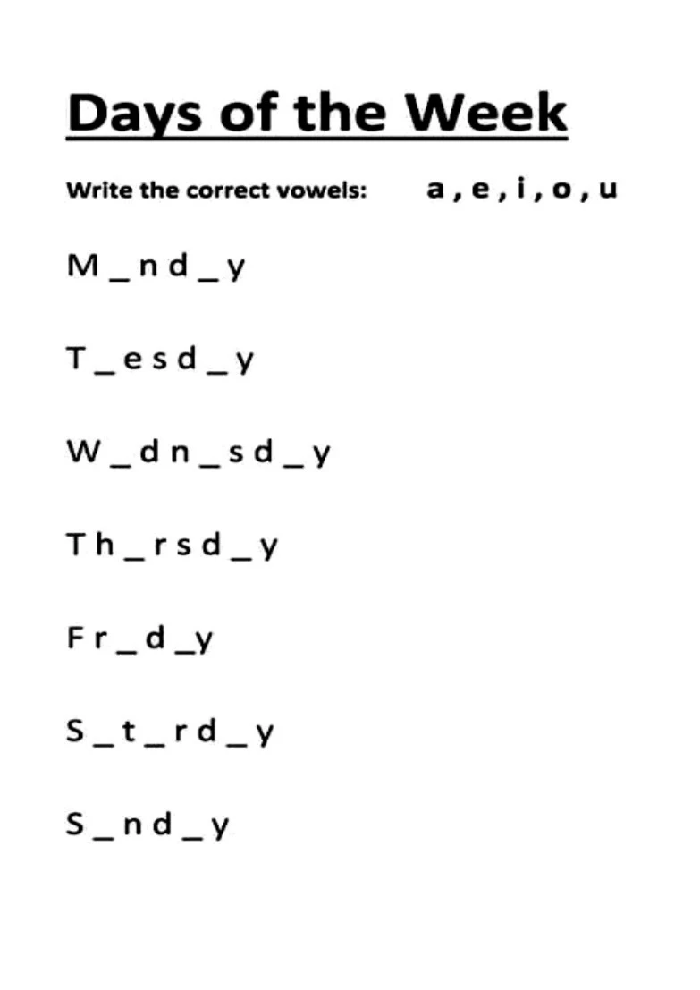 每日学英文-Week 星期