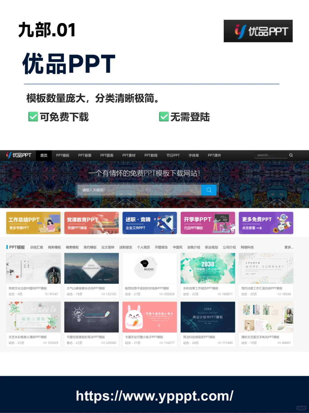 找不到合适的PPT模板？宝藏资源分享！