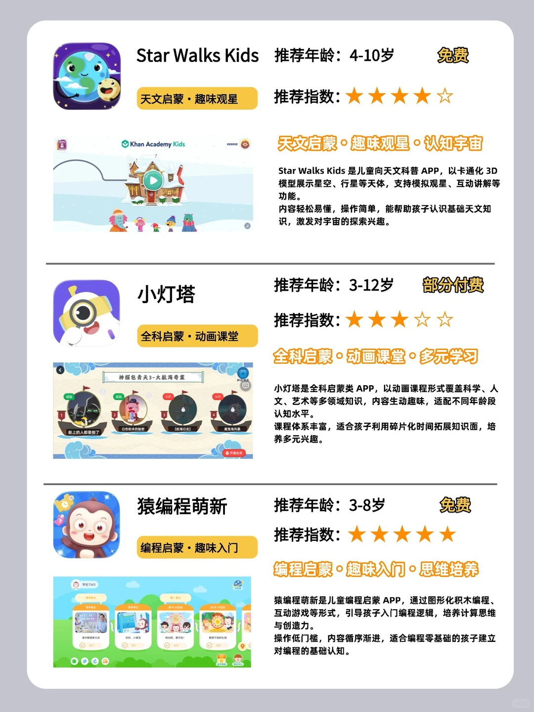 家长必存！9 个免费启蒙 APP直接封神