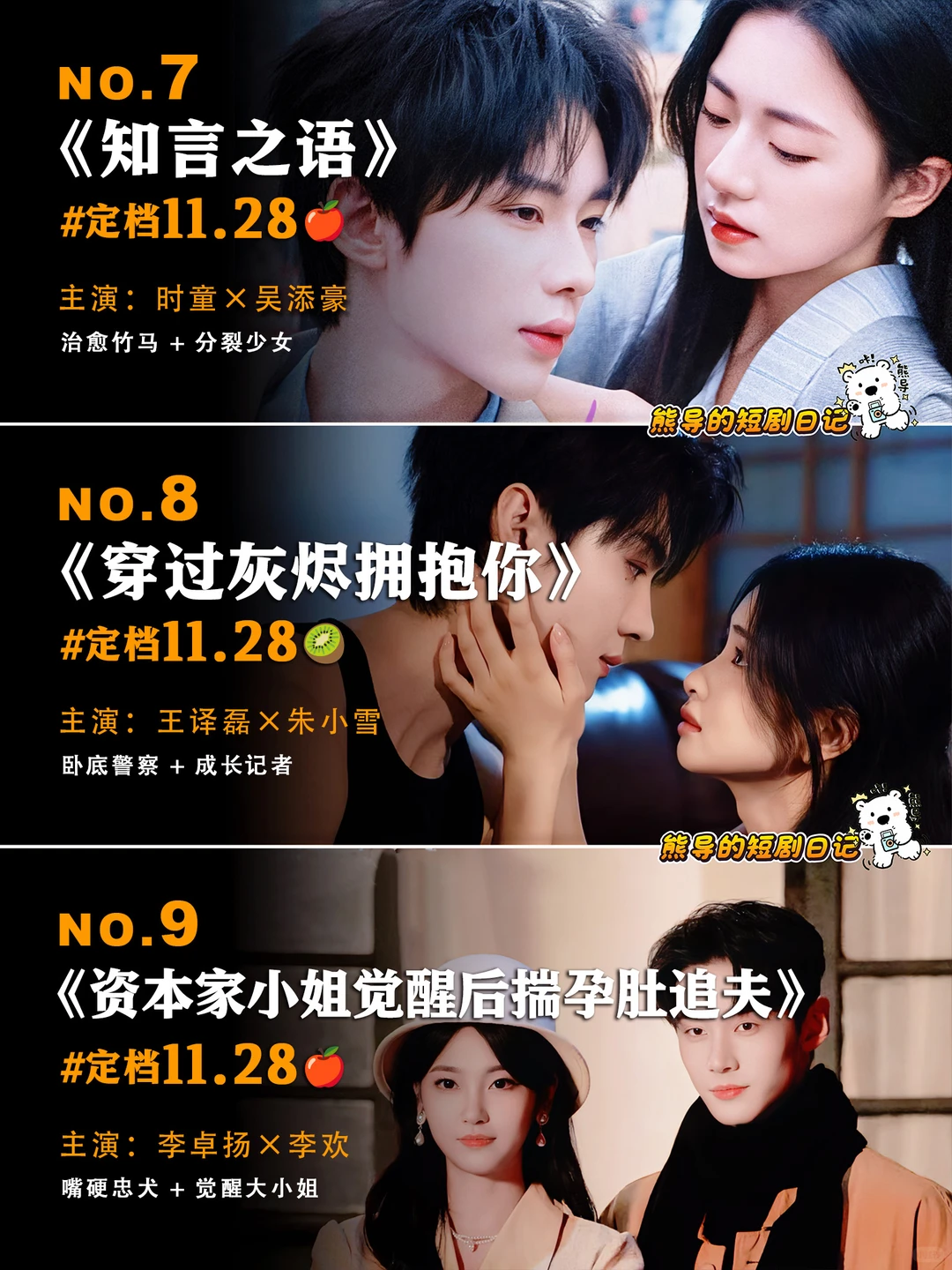 11月未播先火🔥第五弹短剧推荐，期待住了