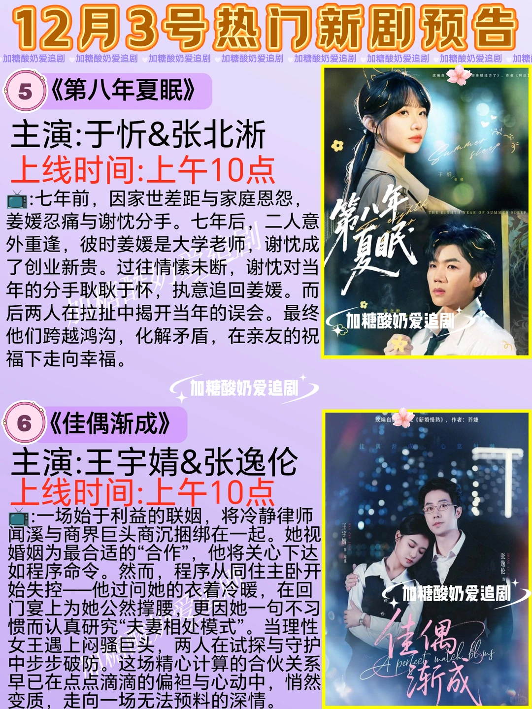 宝藏好剧💥12月3日热门短剧预告