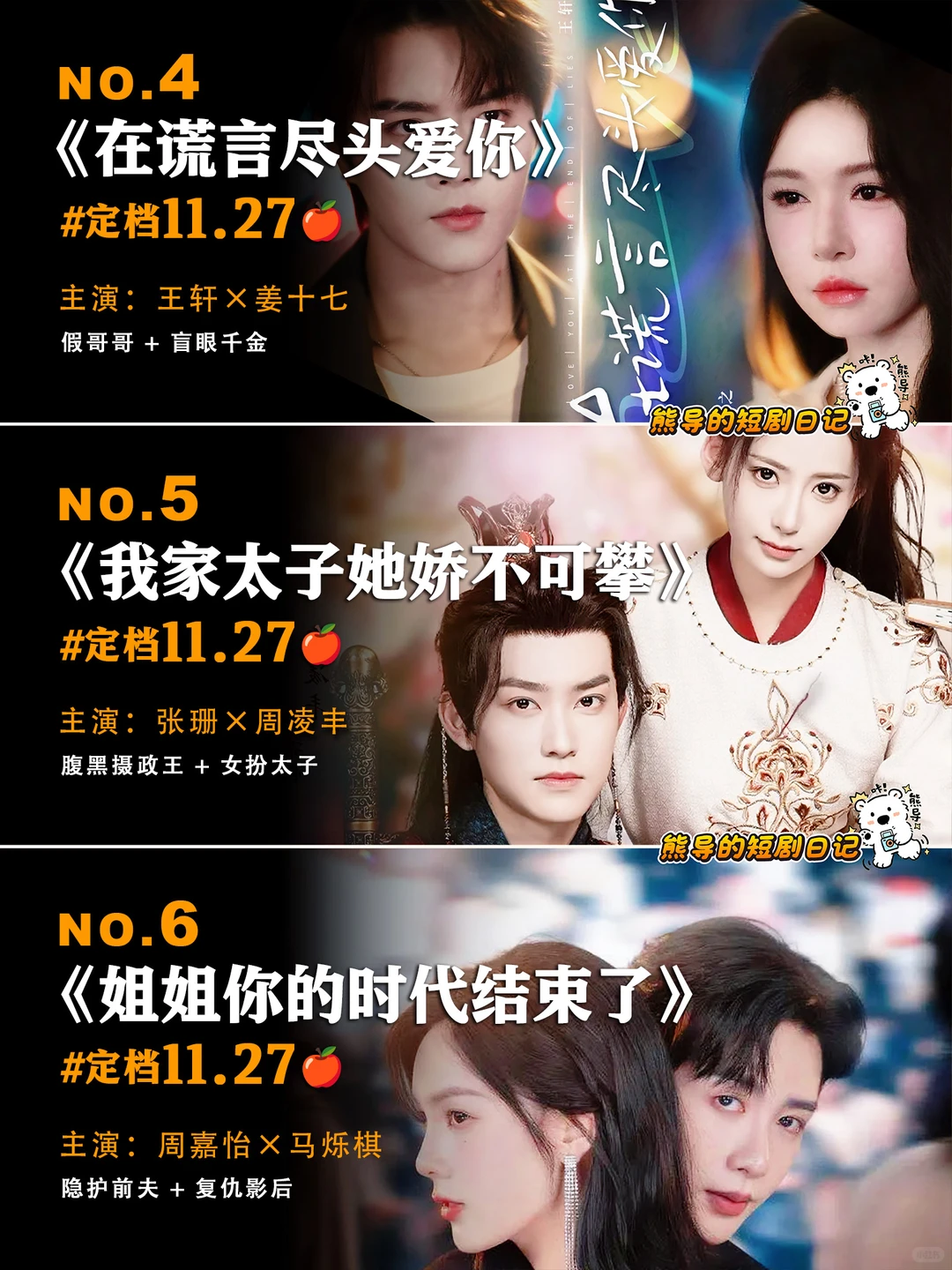 11月未播先火🔥第五弹短剧推荐，期待住了
