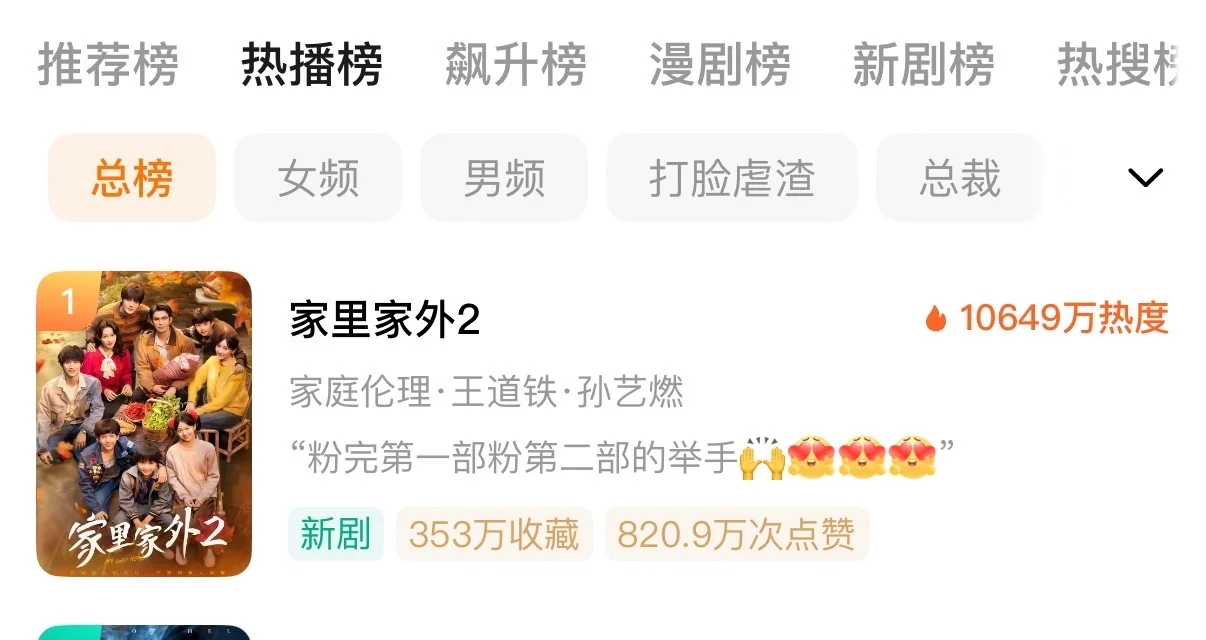 哇塞❗️《家里家外2》太好看了